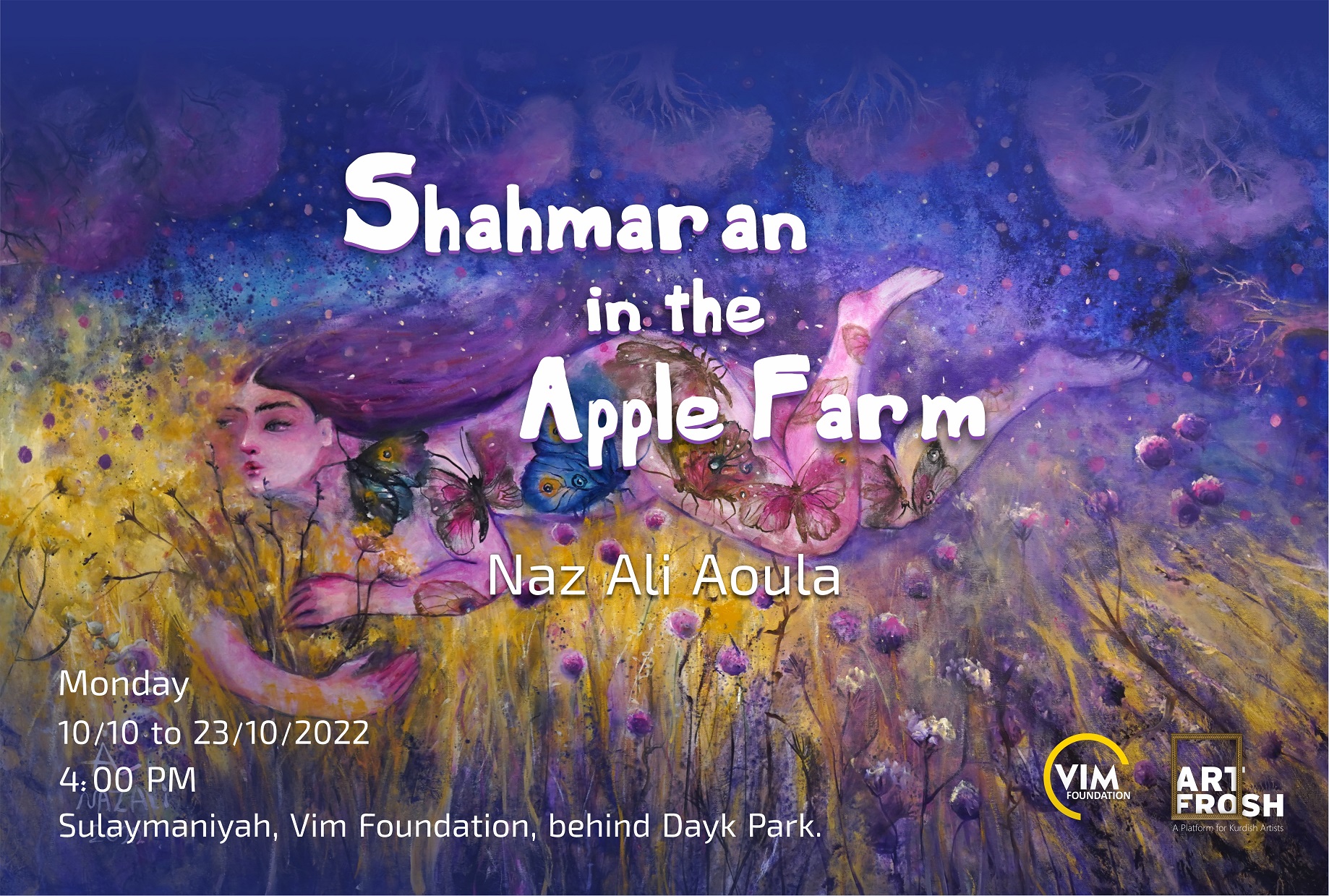 The Artfrosh Project presents the “Shahmaran in the Apple Farm” exhibition.
