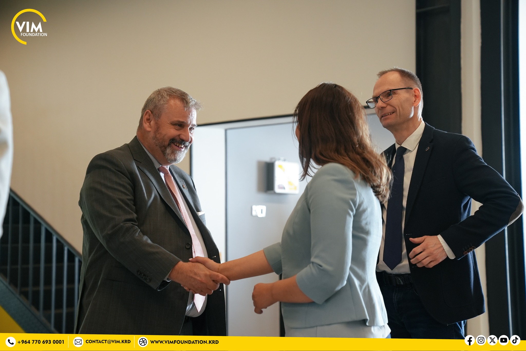 Mr. Thomas Seiler, the EU Ambassador in Iraq, paid a visit to Vim Foundation