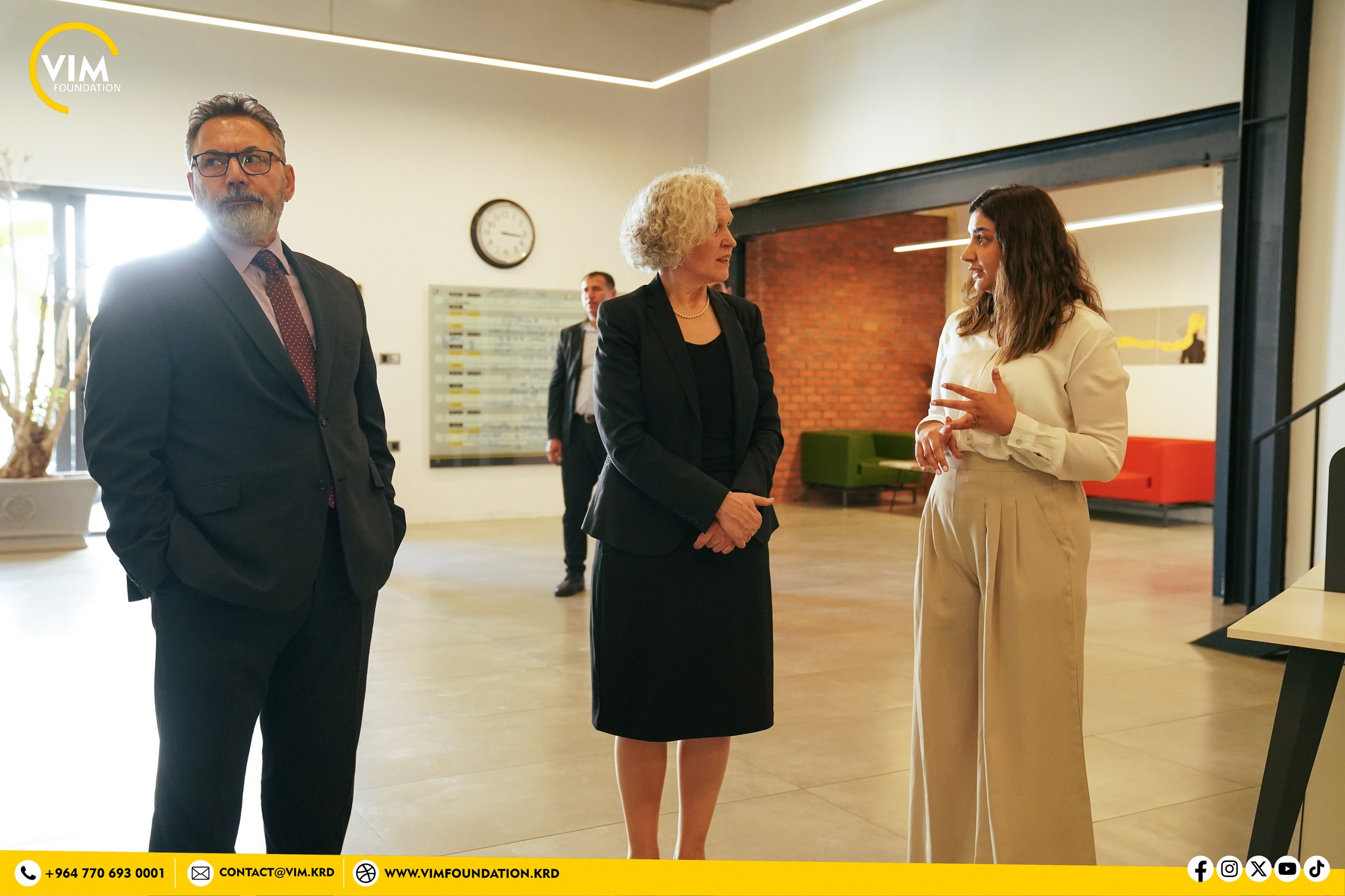 Ms. Anu Saarela, Ambassador of Finland in Iraq visits Vim Foundation and Artfrosh Gallery